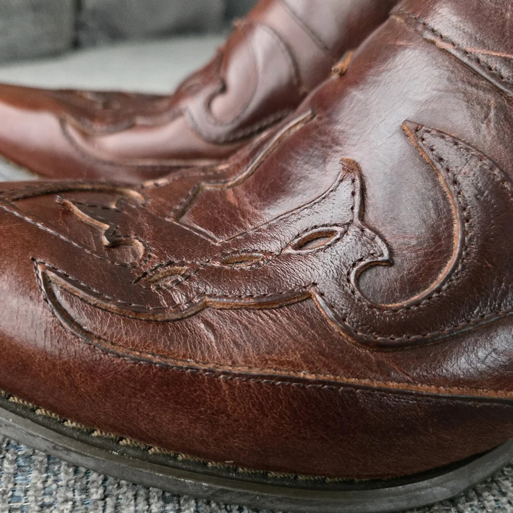 Roadwolf Brown Leather Mules size 7.5 - Picture 5 of 16